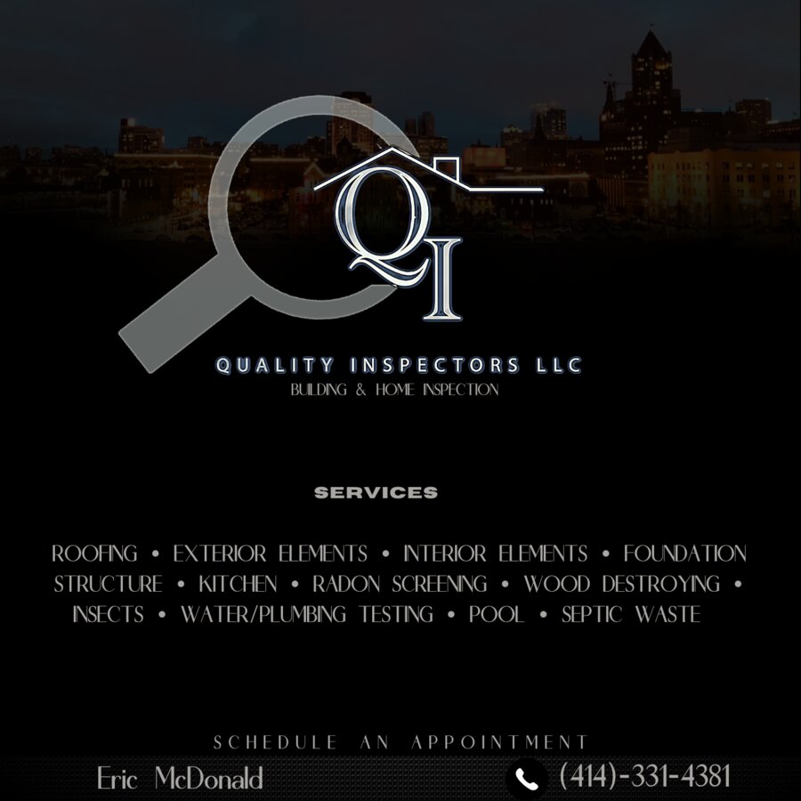 Quality Inspectors LLC building and home inspection services flyer