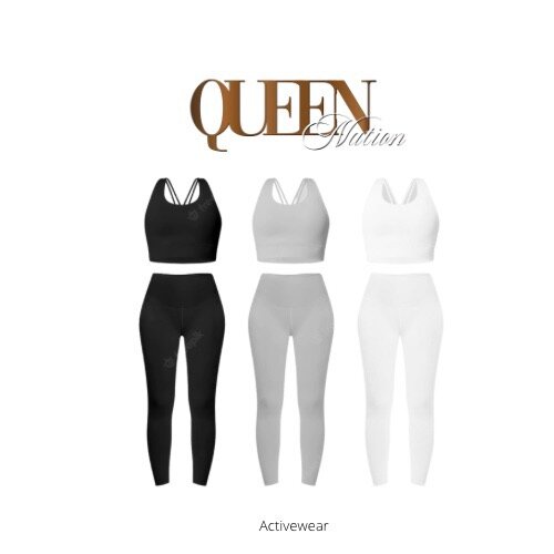 Queen Nation activewear product lineup design