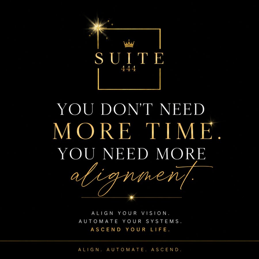 Suite 444 quote graphic: You don’t need more time, you need more alignment